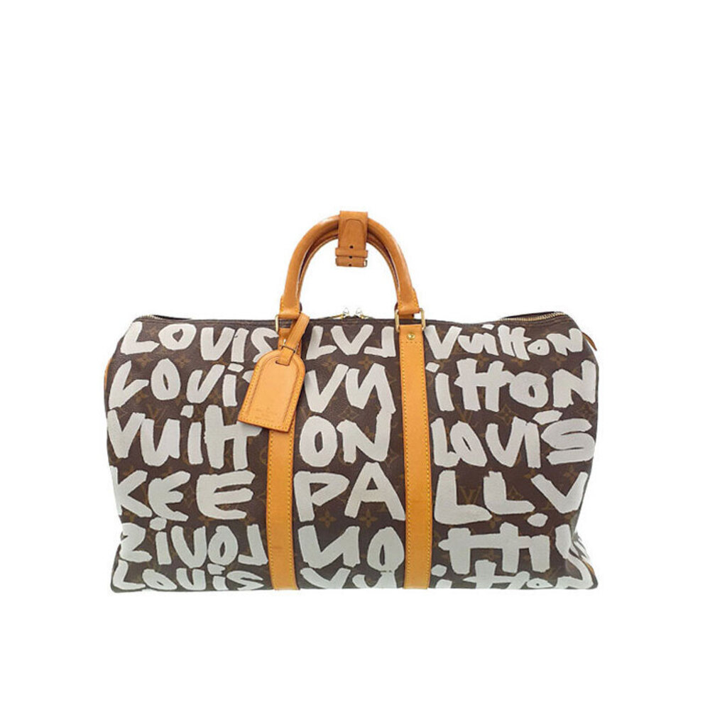 Louis Vuitton Monogram Graffiti Keepall Boston Bag